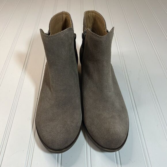 Lucky Brand Womens Suede Leather Ankle Booties Tan 8M - Picture 2 of 12